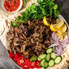 Shawarma on a plate chicken/lamb
